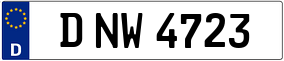 Trailer License Plate